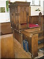 The pulpit at St Dubricius, Porlock