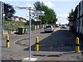 Directional signpost at Dalmuir Station