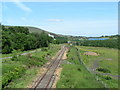 Railway and cycle track