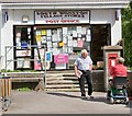 Detail of South Wonston Village Stores and Post Office