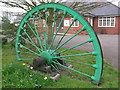 Pit wheel in front of community centre, Bagworth