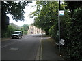 Bus stop at the eastern end of Wood Road