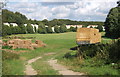 Field in former quarry floor near Little Blakenham