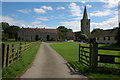 Ashleworth Court and church