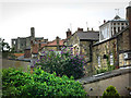 Behind the houses, Warkworth