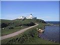 NC8269 : Strathy Point Lighthouse by Sarah Charlesworth