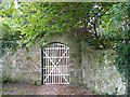 SH4966 : Gate to old Llanidan Church by Robin Drayton