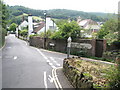 Junction of Villes Lane with the A39