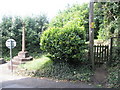 Gate to the War Memorial Garden at Porlock