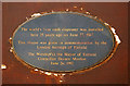 Plaque on Barclays Bank, Church Street, Enfield