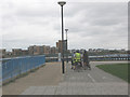 The Thames Path cycleway at Woolwich