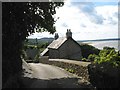 House at a bend in Lon Goch