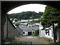 View down into Lynton from the Valley of the Rocks Hotel