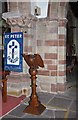 SD4983 : St Peter's Church, Heversham, Cumbria - Lectern by John Salmon