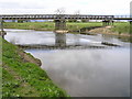 SJ3315 : River Severn,Crewgreen road bridge by kevin skidmore