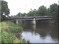 Western Avenue bridge over the Taff, looking downstream