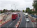 Traffic redirected on temporary bridge