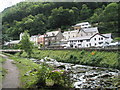 Looking across the Lyn to Lynmouth Coastguard Station