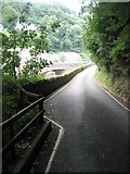 SS7249 : Looking down Tors Road towards Lynmouth village centre by Basher Eyre