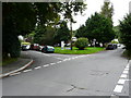 Bicclescombe Park Road heading towards Score Valley with Kingsley Avenue off to the left.