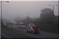 Fog on the A406