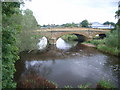 Looking up river to bridge (from footbridge)