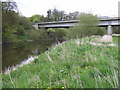 SJ4215 : River Severn, Montford Road bypass bridge by kevin skidmore