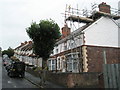 Scaffolding on house in Dugdale Street