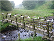 SD8934 : Footbridge across Thursden Brook on The Bronte Way by Phil Catterall