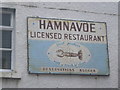 Hamnavoe Licensed Restaurant sign