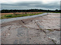 Road past Little Snoring Airfield