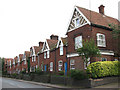 Terraced houses on Briston Road (B1354)