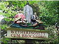 Wetheringsett village sign