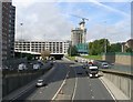 Inner Ring Road from Claypit Lane - with multi-storey car park in background