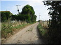 Track towards Worth Minnis at Hacklinge