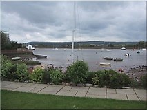 SX9687 : River Exe from the Garden of the Topsham Museum by Sarah Charlesworth