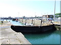 Lock gates, Dover harbour, Kent.