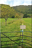 NN0165 : Gate and path to Cill Mhaodain burial ground by Steven Brown