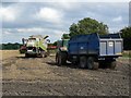 SU1078 : Farming equipment, near Broad Hinton, Wiltshire by Brian Robert Marshall