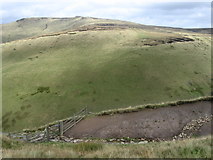 SK0893 : Across Crooked Clough to Gathering Hill by Chris Wimbush