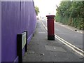 SZ0890 : Bournemouth: purple wall in Tregonwell Road by Chris Downer