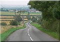 Melton Road descends Clawson Hill