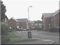 Modern housing estate off Lon Talwrn