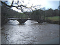 SD7039 : Cromwell's Bridge during a Flood by Chris Tomlinson