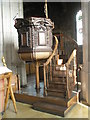 The pulpit at  All Hallows by the Tower