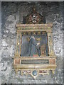 Ancient plaque on the wall of   All Hallows by the Tower