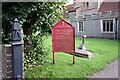 St Nicholas, Fyfield, Essex - Notice board