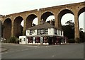 The railway viaduct and 