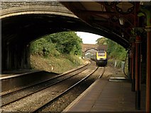 SO7845 : Train approaching Great Malvern Station by Derek Harper