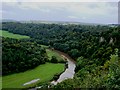 SO5715 : Coldwell Rocks & Lydbrook Hill from Symonds Yat Rock by Reiner T
